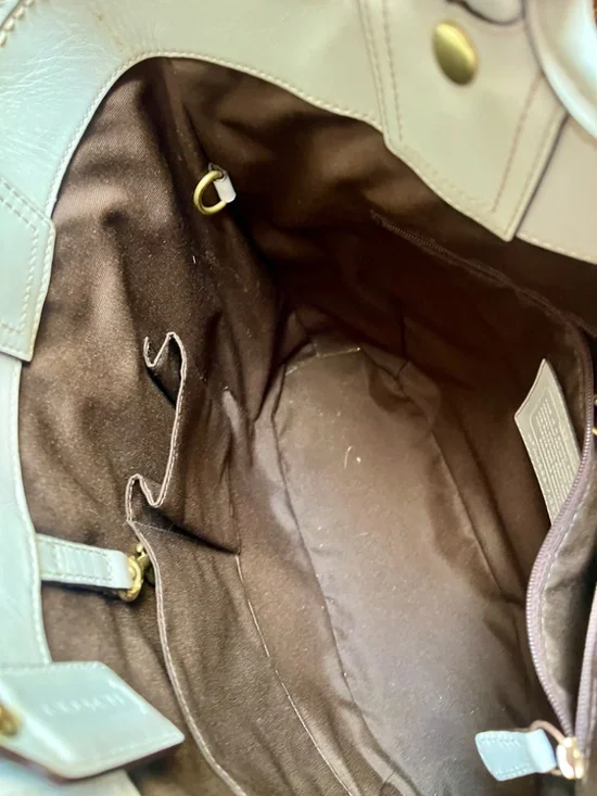 Coach Bleecker Straw Tote - Picture 6 of 12